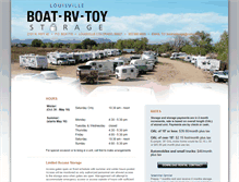 Tablet Screenshot of boatrvstoragelouisvilleco.com